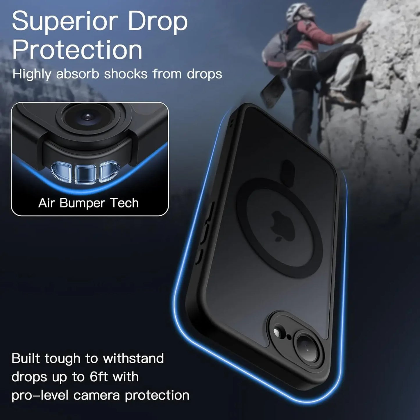 For Magsafe Magnetic Wireless Charging Case For iPhone 16E iPhone16E 5G Shockproof Matte Back Cover Coque