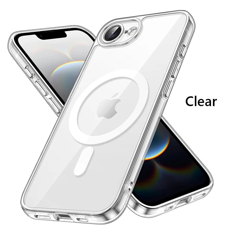 For Magsafe Magnetic Wireless Charging Case For iPhone 16E iPhone16E 5G Shockproof Matte Back Cover Coque