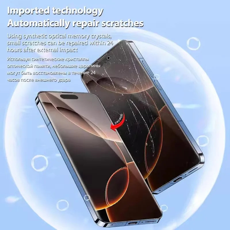 5Pcs Full Cover Hydrogel Film For iPhone 16 14 13 12 11 15 Pro Max Screen Protector For iPhone 17 PRO XR X XS 16 Plus Not Glass