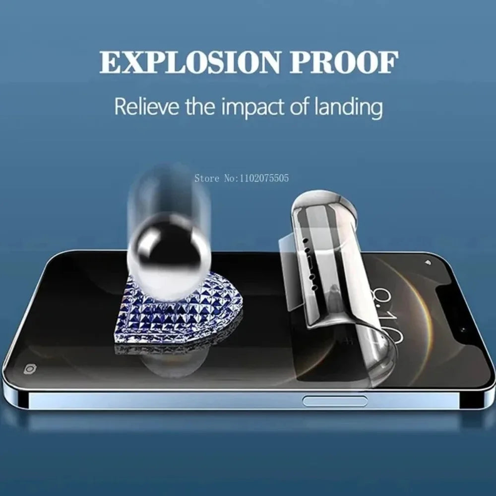 4Pcs Anti-Spy Hydrogel Soft Film For iPhone 17 16 15 14 Pro Max Screen Protector For iPhone 12 13 11 Pro 14 15 Plus XR XS Max