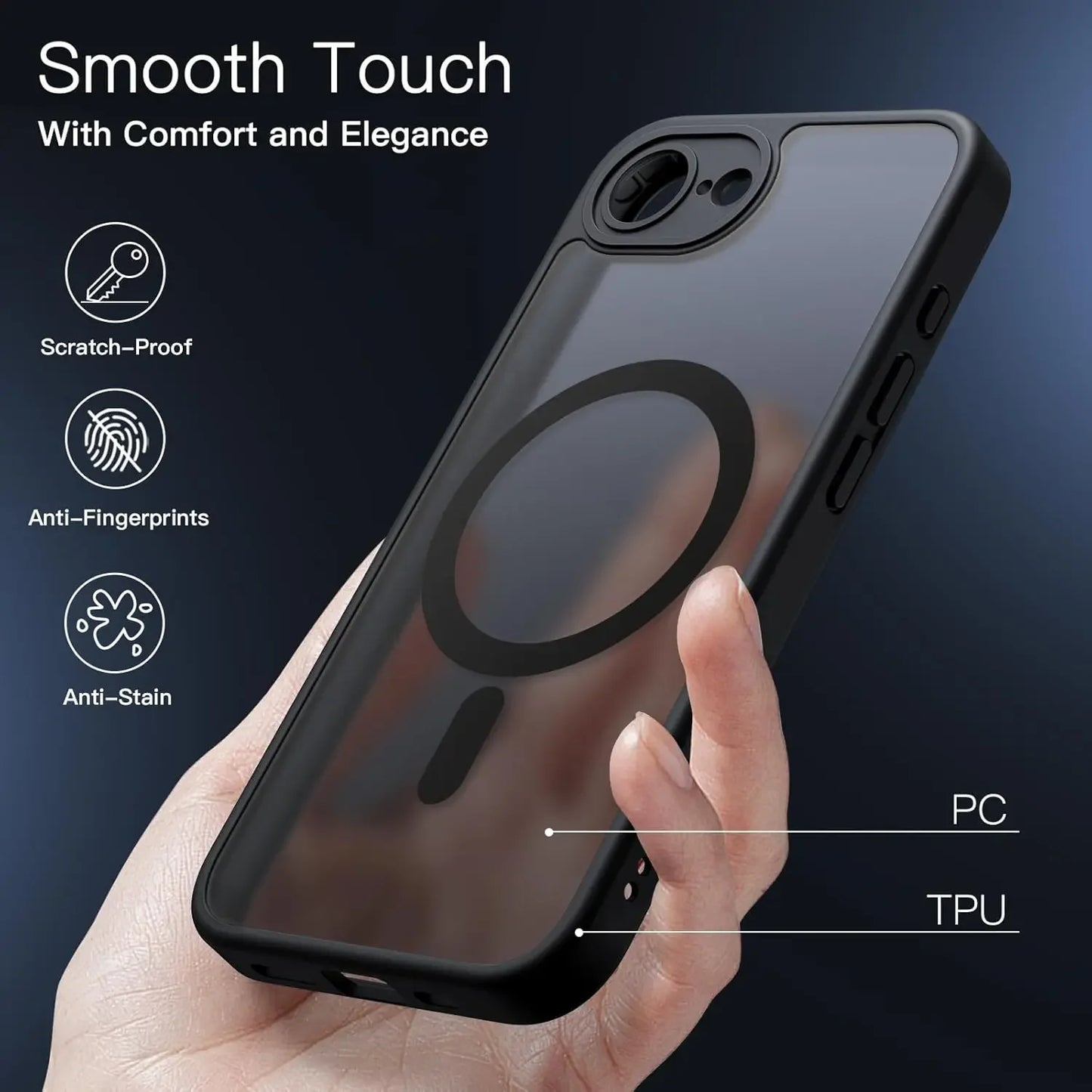 For Magsafe Magnetic Wireless Charging Case For iPhone 16E iPhone16E 5G Shockproof Matte Back Cover Coque