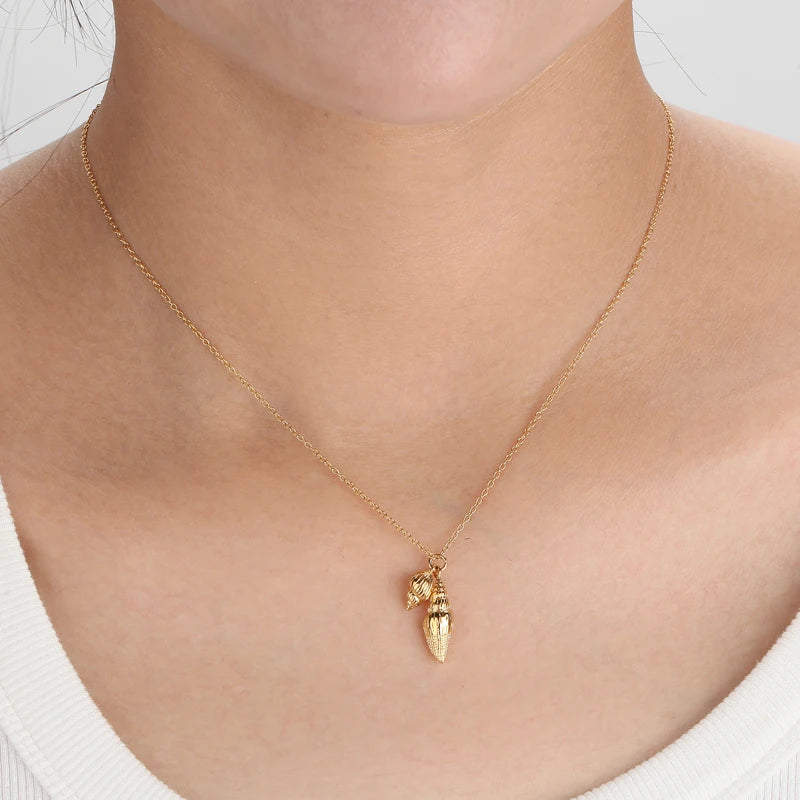 VAROLE Conch Pendant Necklace Women Gold Color Cute Choker Necklace Fashion Femme Jewelry Dropshipping