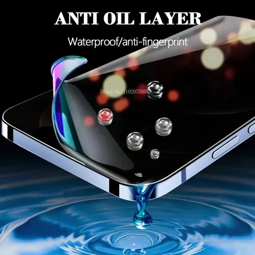 4Pcs Anti-Spy Hydrogel Soft Film For iPhone 17 16 15 14 Pro Max Screen Protector For iPhone 12 13 11 Pro 14 15 Plus XR XS Max