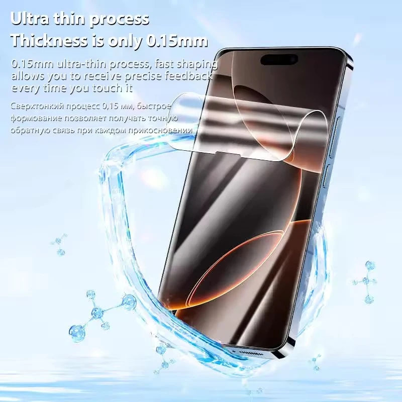 5Pcs Full Cover Hydrogel Film For iPhone 16 14 13 12 11 15 Pro Max Screen Protector For iPhone 17 PRO XR X XS 16 Plus Not Glass