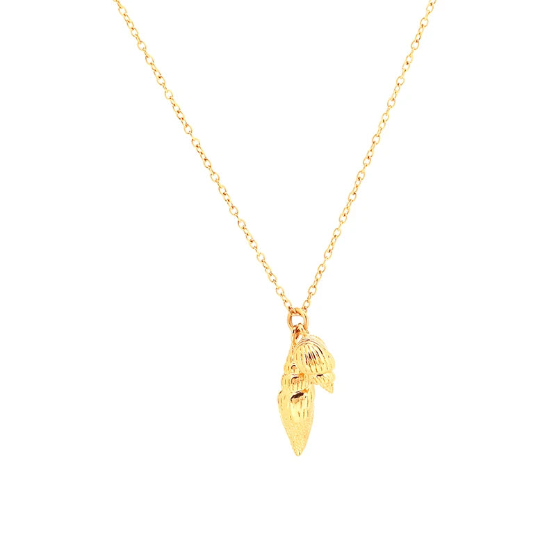 VAROLE Conch Pendant Necklace Women Gold Color Cute Choker Necklace Fashion Femme Jewelry Dropshipping