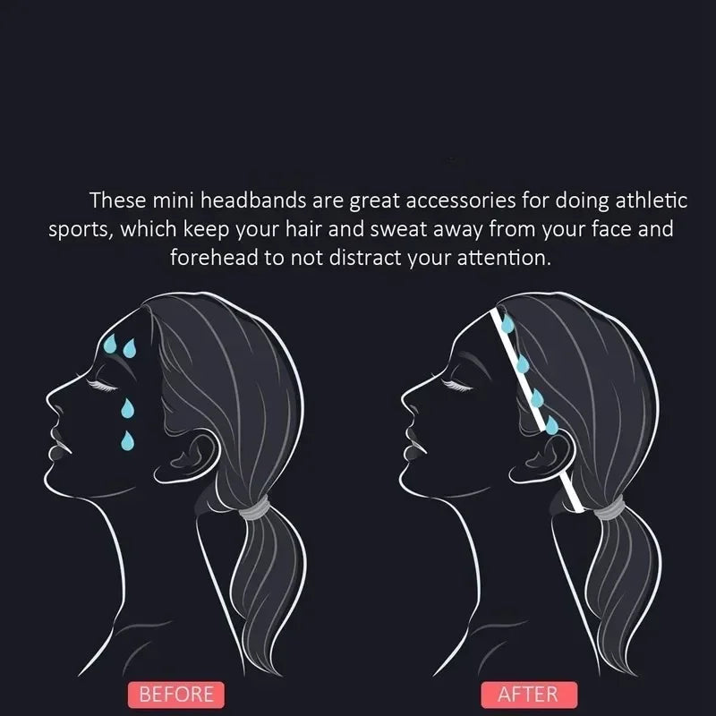 1PC Women Men Yoga Hair Bands Sports Fitness Headband Girls Sport Anti-slip Elastic Rubber Sweatband Football Running Hairband