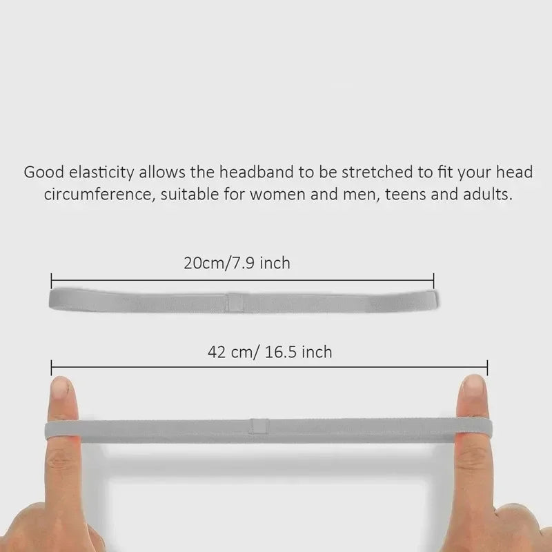 1PC Women Men Yoga Hair Bands Sports Fitness Headband Girls Sport Anti-slip Elastic Rubber Sweatband Football Running Hairband