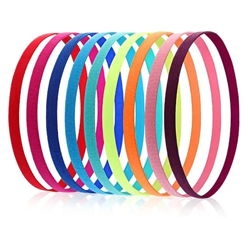 1PC Women Men Yoga Hair Bands Sports Fitness Headband Girls Sport Anti-slip Elastic Rubber Sweatband Football Running Hairband
