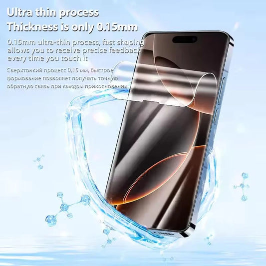 5Pcs Full Cover Hydrogel Film For iPhone 16 14 13 12 11 15 Pro Max Screen Protector For iPhone 17 PRO XR X XS 16 Plus Not Glass